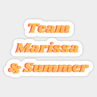 Tampa Baes Team Marissa and Summer Text Sticker